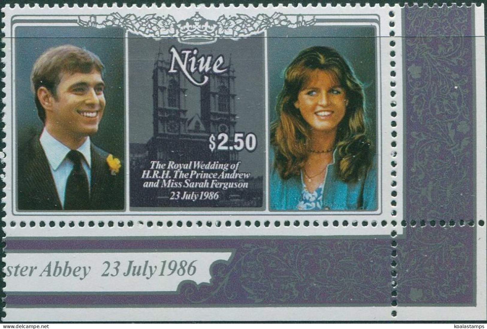 Niue 1986 SG625 $2.50 Royal Wedding MNH - Niue