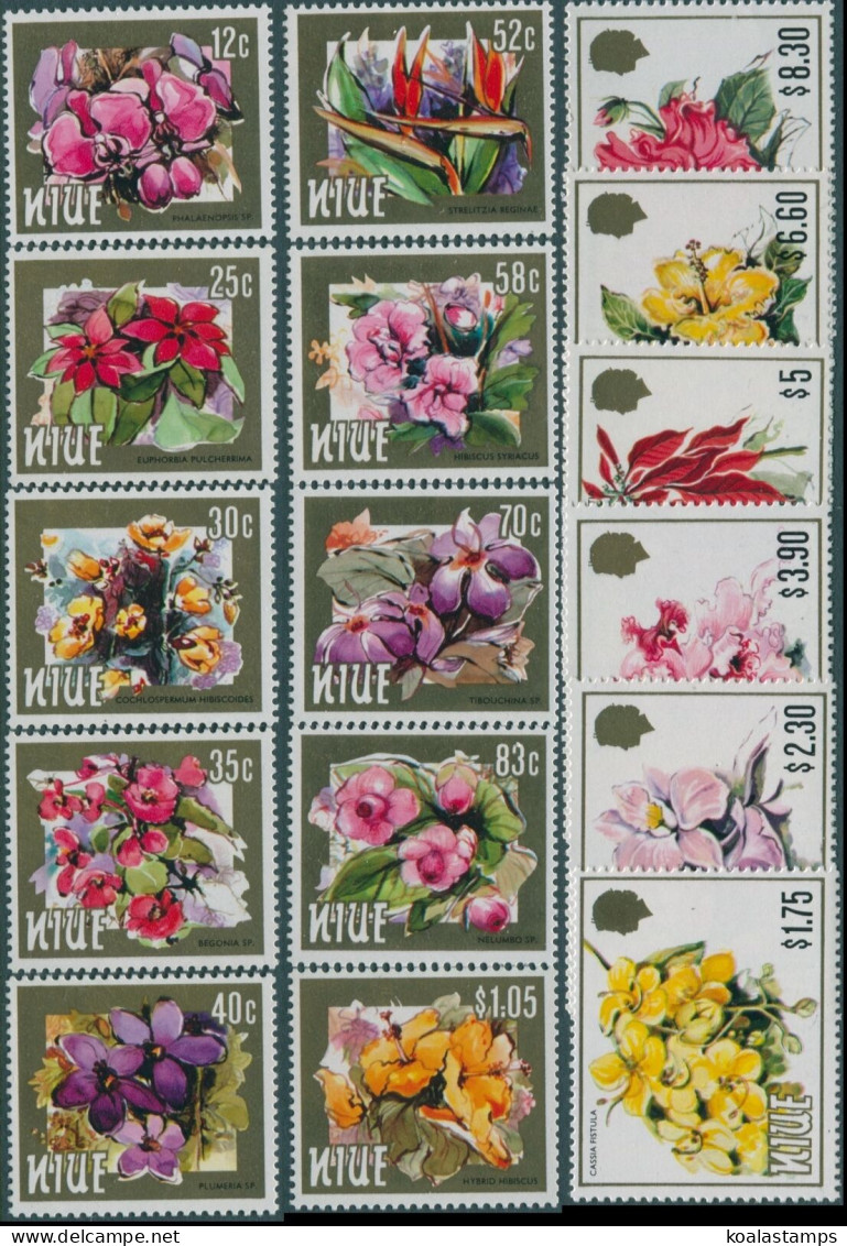 Niue 1984 SG527-542 Flowers Set MNH - Niue
