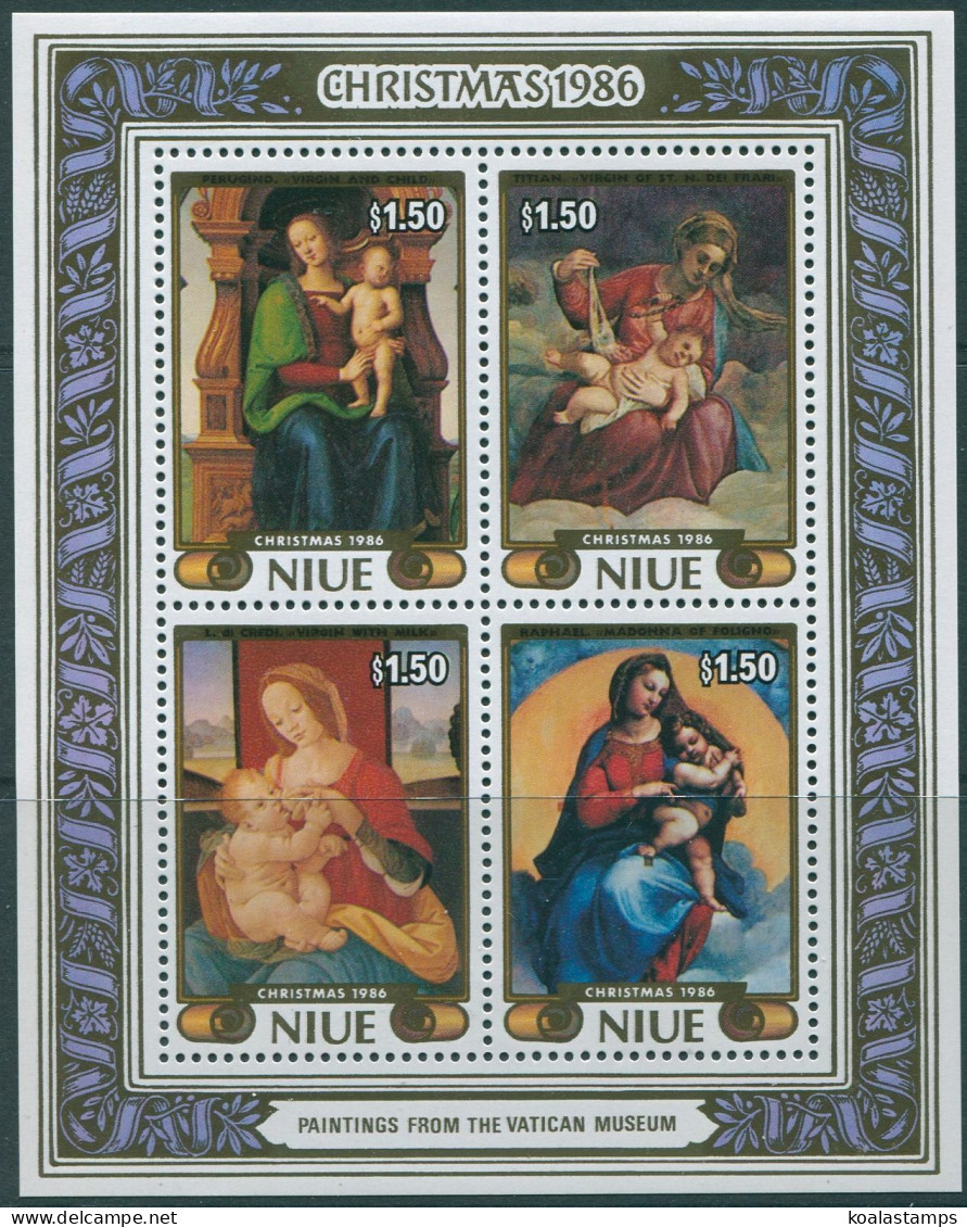 Niue 1986 SG640 Christmas MS MNH - Niue