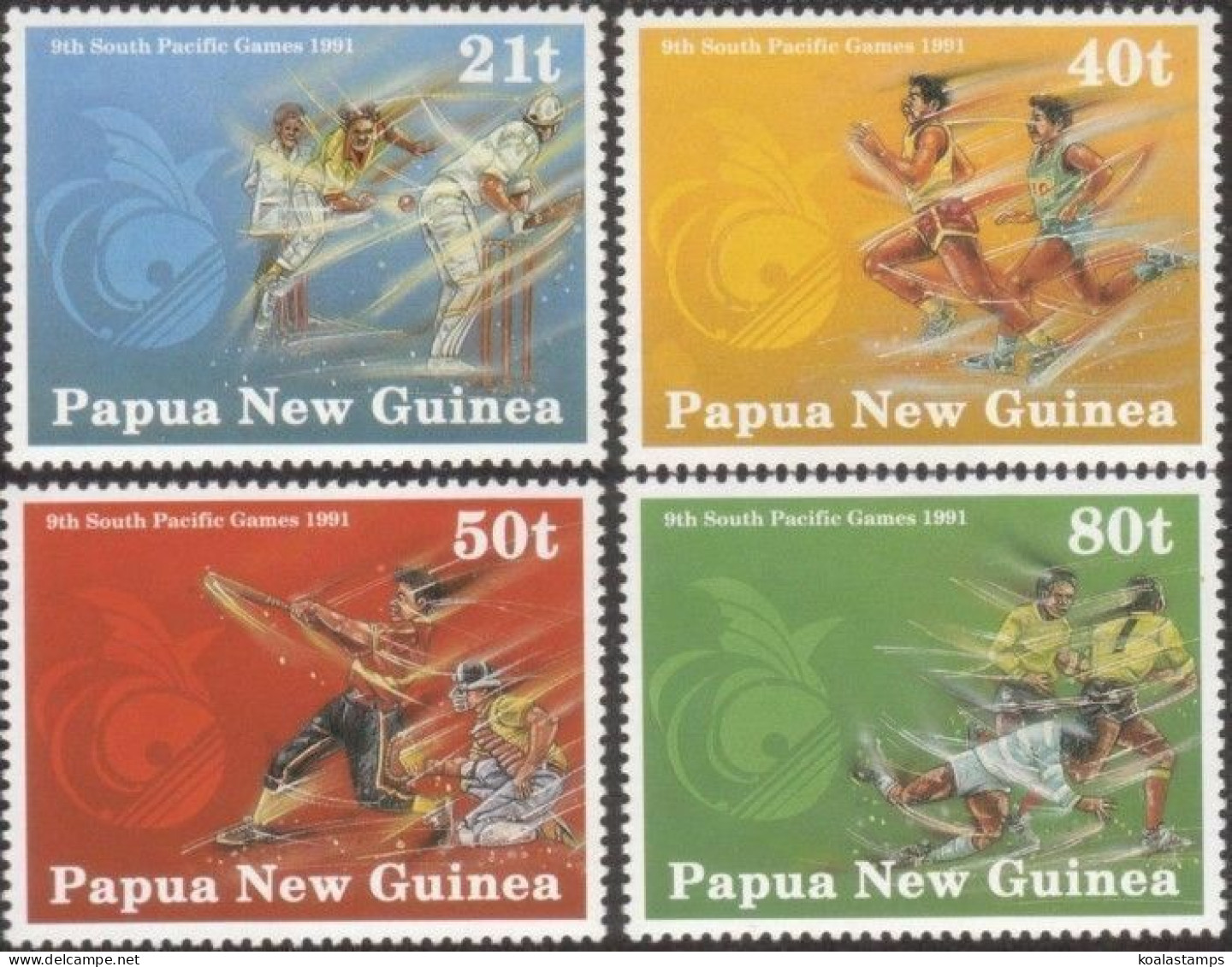 Papua New Guinea 1991 SG651-654 South Pacific Games Set MNH - Papouasie-Nouvelle-Guinée