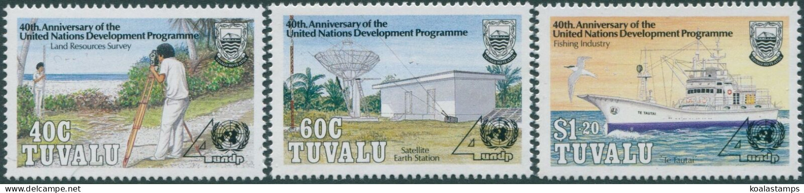 Tuvalu 1990 SG590-592 UNDP Development Set MNH - Tuvalu (fr. Elliceinseln)