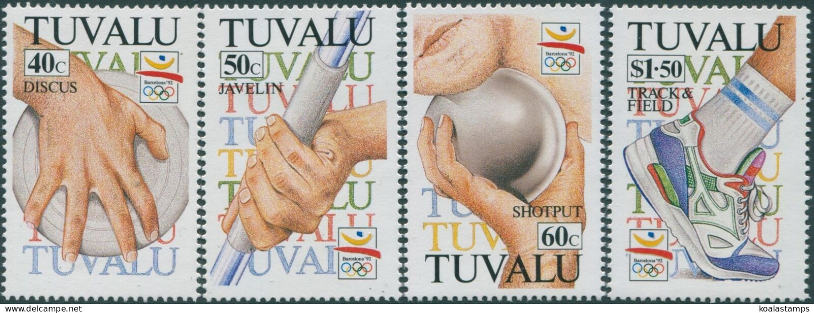 Tuvalu 1992 SG647-650 Olympic Games Set MNH - Tuvalu (fr. Elliceinseln)