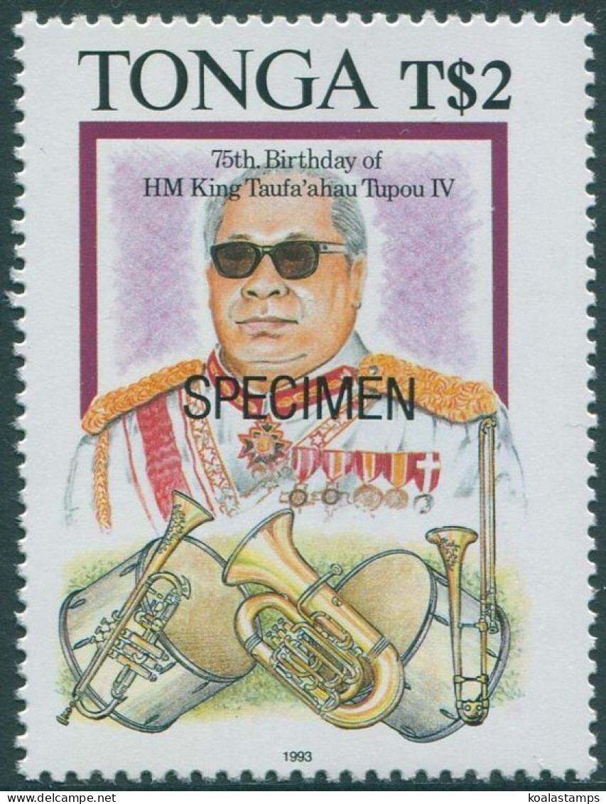 Tonga 1993 SG1249 2p King Tupou Birthday Specimen MNH - Tonga (1970-...)