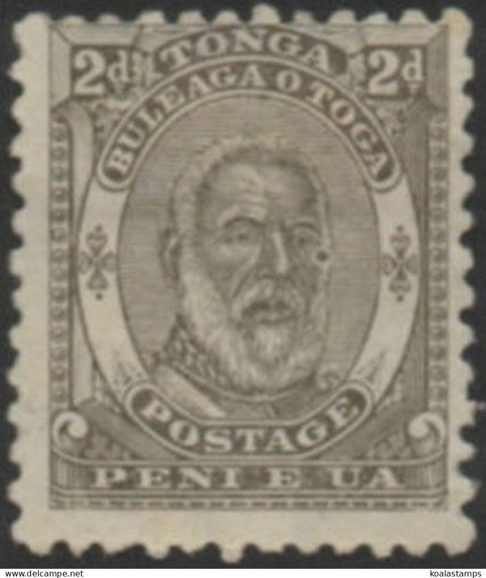 Tonga 1892 SG11 2d Olive King George I MNH - Tonga (1970-...)