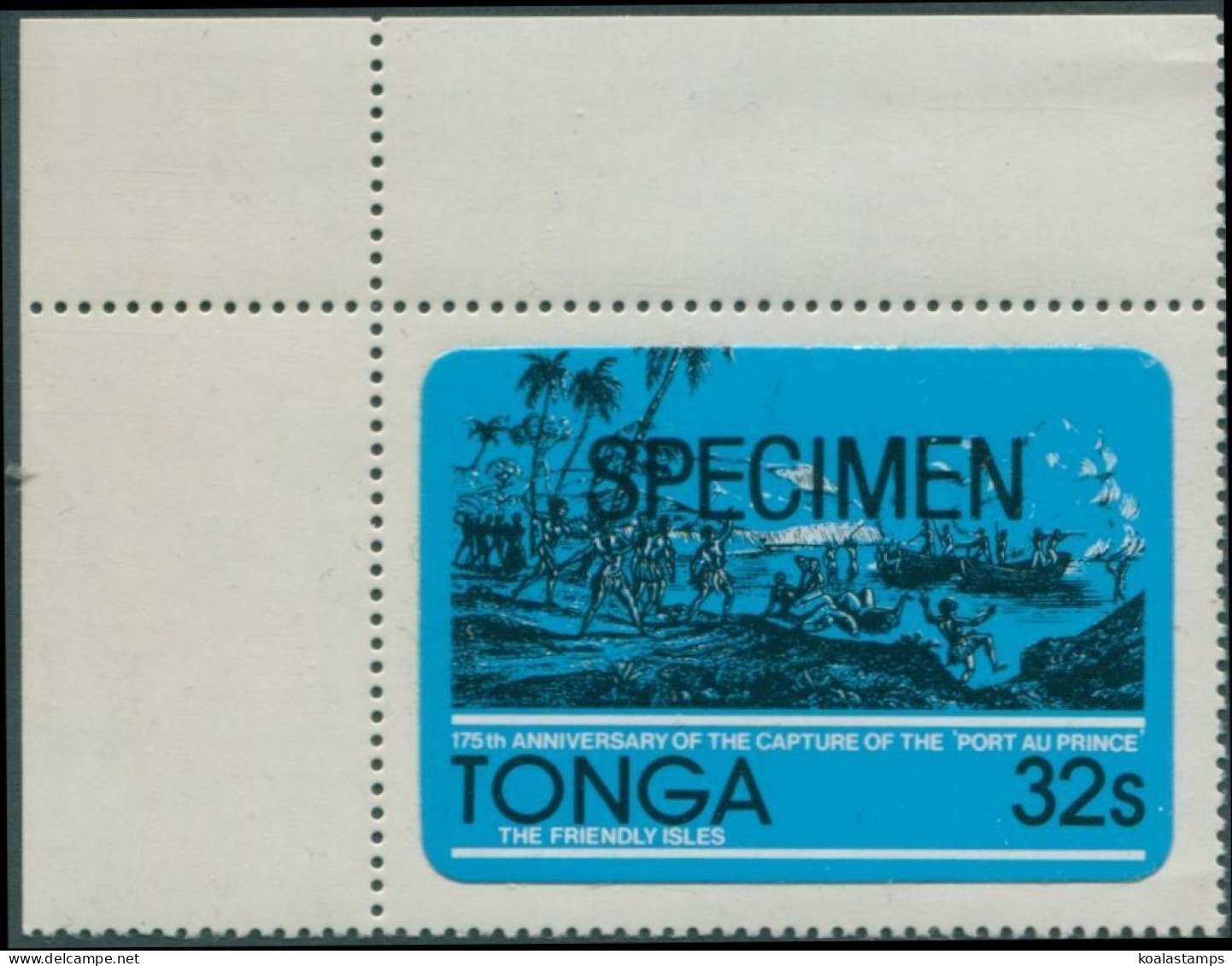 Tonga 1981 SG799 32s Capture Of Port Au Prince Specimen MNH - Tonga (1970-...)
