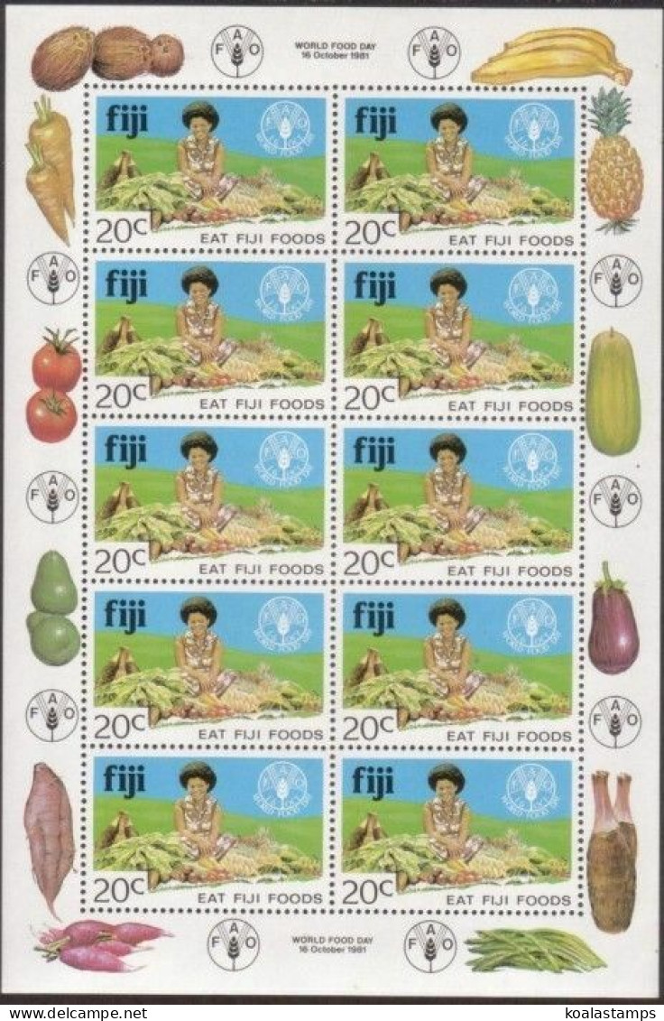 Fiji 1981 SG619 World Food Day Sheetlet MNH - Fiji (1970-...)