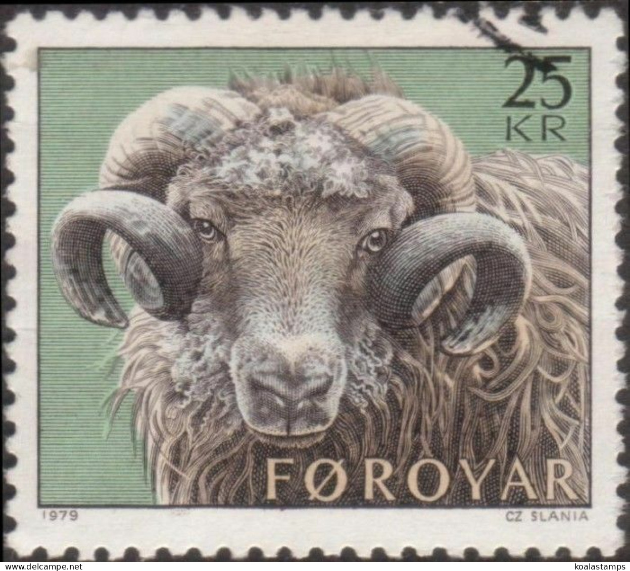 Faroe Islands 1979 SG41 25k Sheep Rearing FU - Faeroër