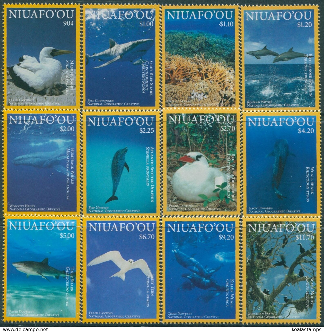 Niuafo'ou 2016 SG443-454 Ocean Wildlife Set MNH - Tonga (1970-...)