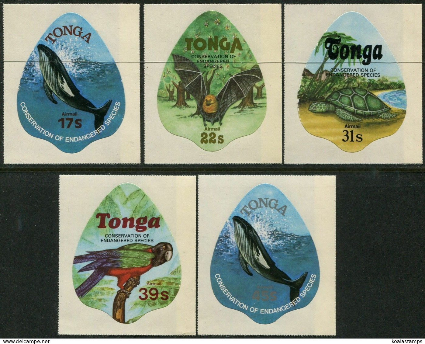 Tonga 1978 SG695-699 Endangered Wildlife Conservation Airmail Set MNH - Tonga (1970-...)