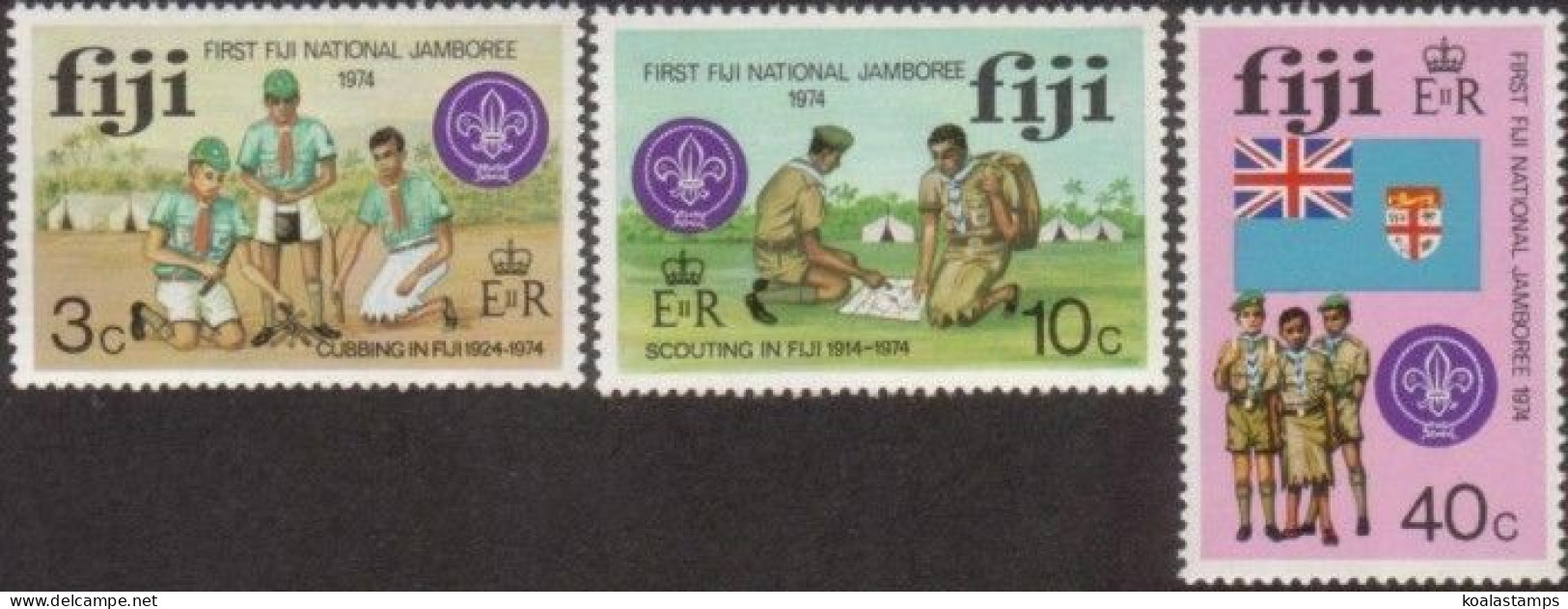 Fiji 1974 SG499-501 First National Scout Jamboree Lautoka Set MNH - Fiji (1970-...)