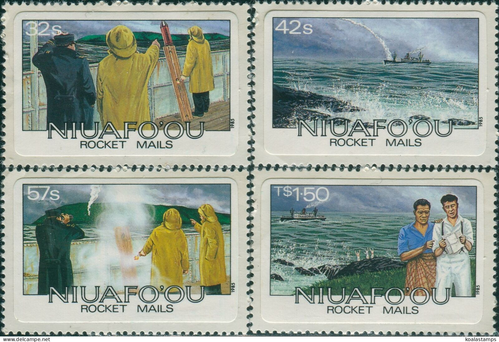 Niuafo'ou 1985 SG60-63 Rocket Mails Set MNH - Tonga (1970-...)