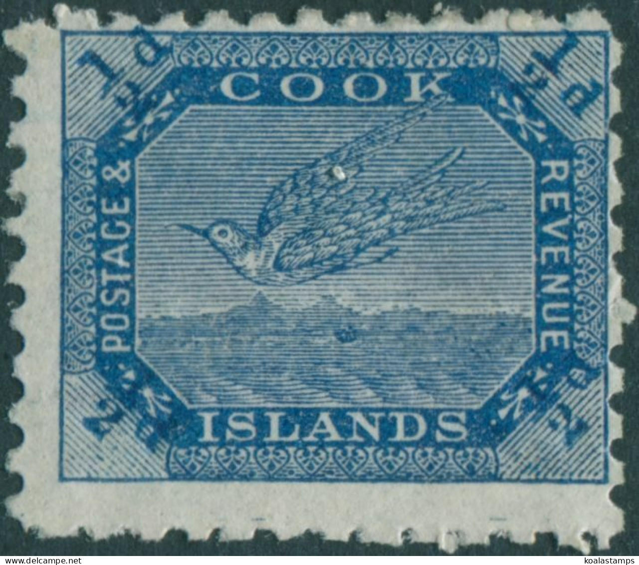 Cook Islands 1896 SG11 ½d Steel Blue White Tern 1st Setting MLH - Islas Cook