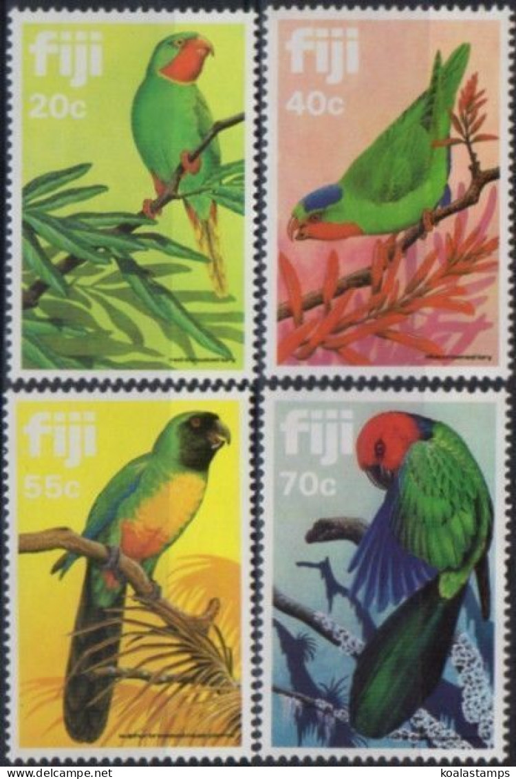 Fiji 1983 SG651-654 Parrots Set MNH - Fidji (1970-...)