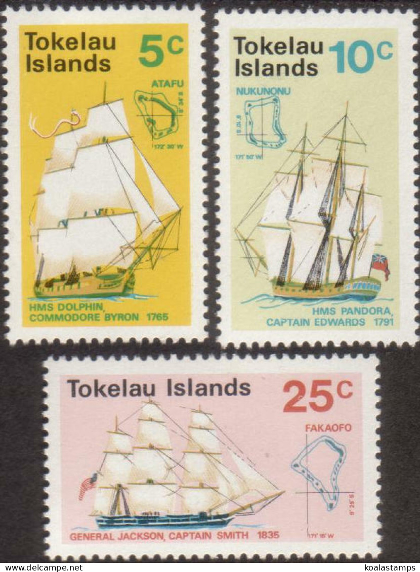 Tokelau 1970 SG22 Discovery Set (3) MNH - Tokelau