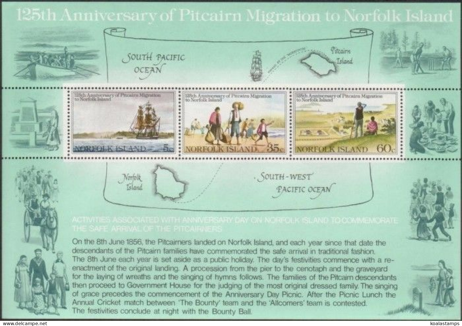 Norfolk Island 1981 SG261 Migration MS MNH - Norfolk Eiland