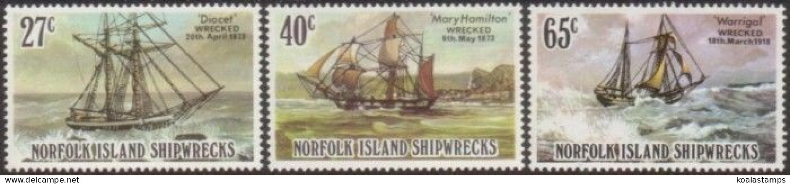 Norfolk Island 1982 SG287-292 Shipwrecks Set MNH - Isla Norfolk