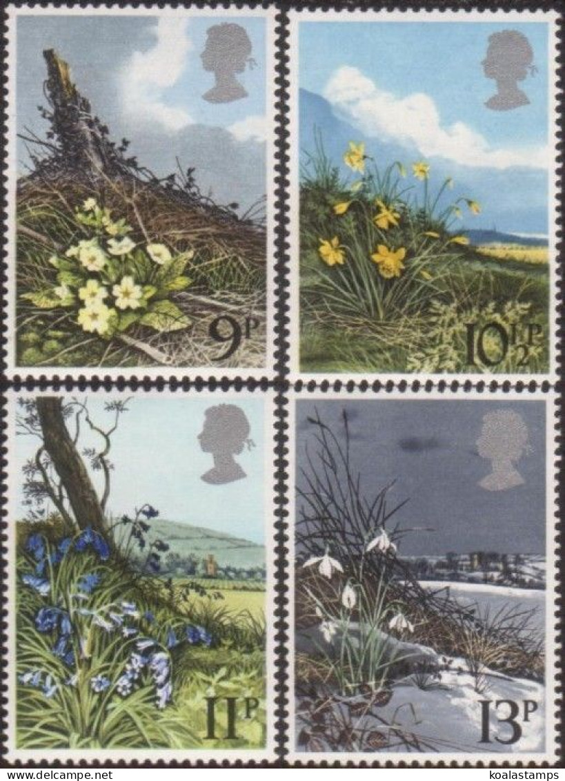 Great Britain 1979 SG1079-1082 Spring Wild Flowers Set MNH - Unclassified