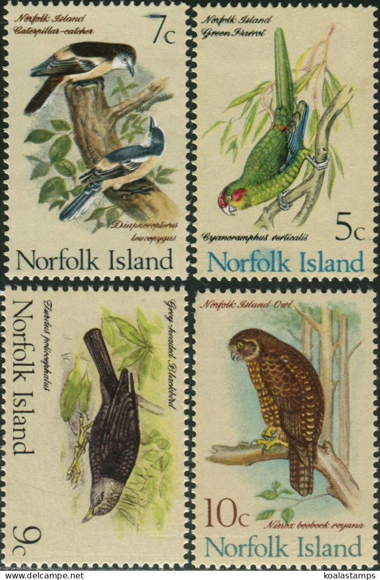 Norfolk Island 1970 SG107-110 Birds MNH - Isola Norfolk