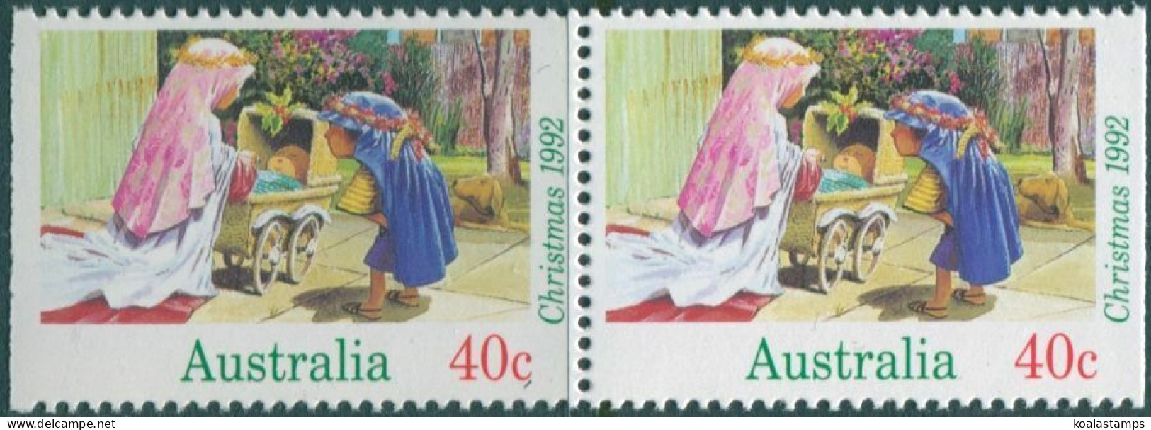 Australia 1992 SG1383 40c Christmas Booklet Pair MNH - Other & Unclassified