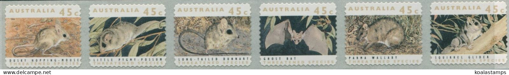 Australia 1992 SG1312-1317 Threatened Species Diecut Set MNH - Autres & Non Classés