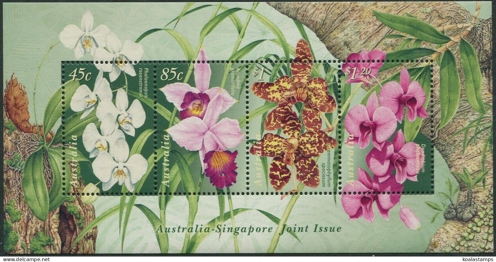 Australia 1998 SG1804 Orchids MS MNH - Sonstige & Ohne Zuordnung