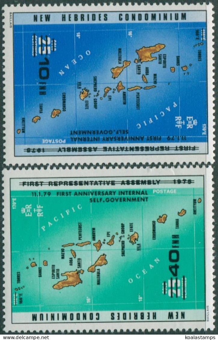 New Hebrides 1979 SG269-270 Internal Self-Government Set MNH - Altri & Non Classificati