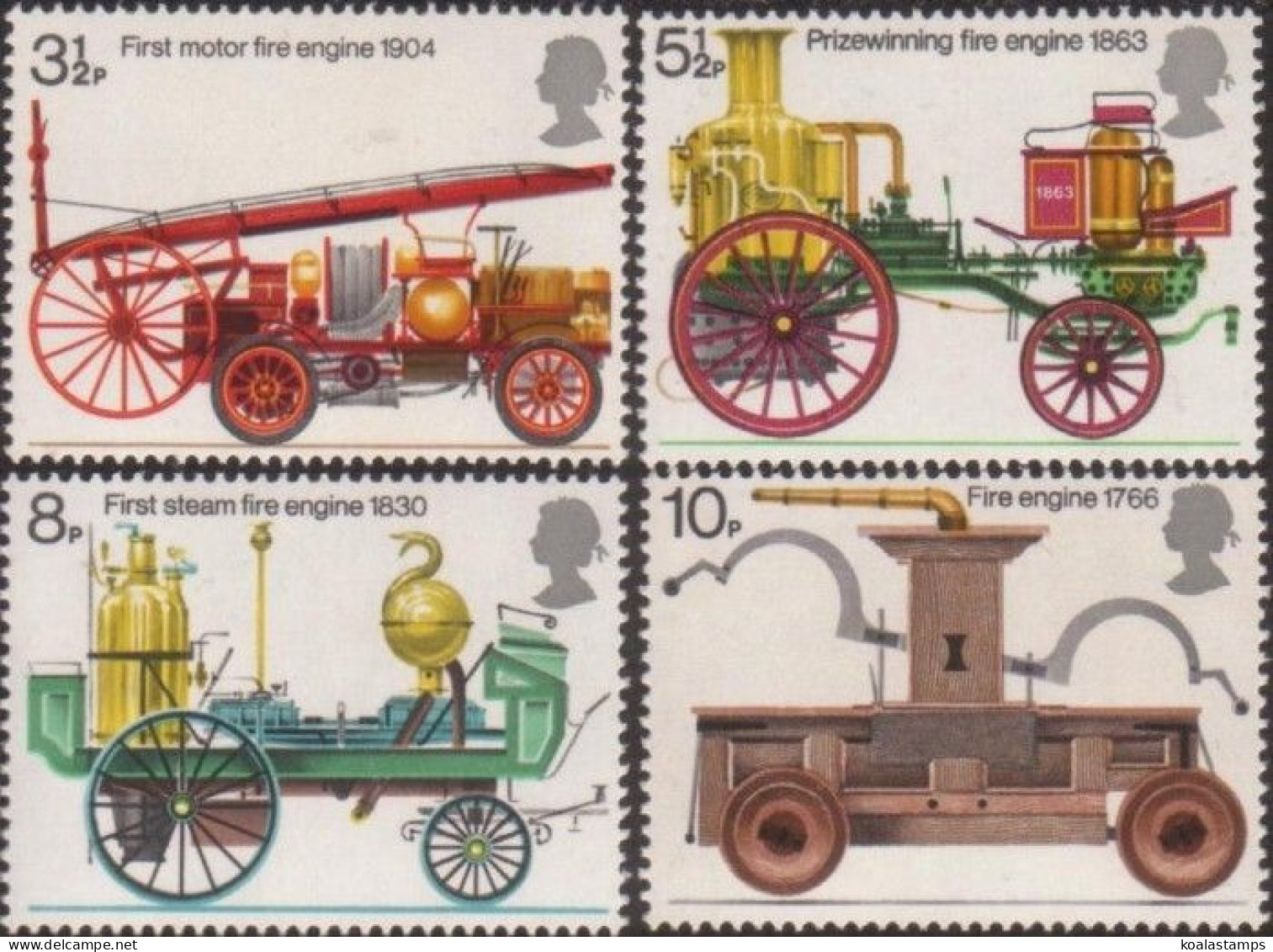 Great Britain 1974 SG950-953 QEII Fire-engines Set MNH - Non Classificati