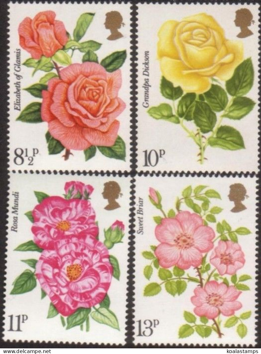 Great Britain 1976 SG1006-1009 Roses Set MNH - Unclassified