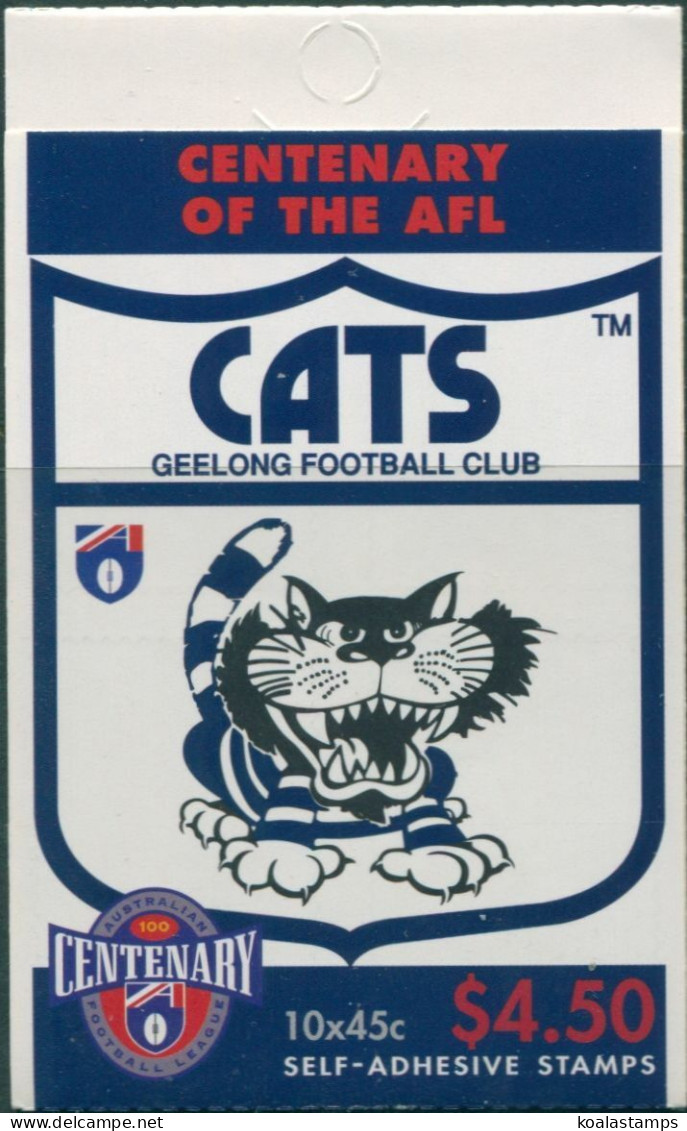 Australia Booklet 1996 SG1620 45c AFL Geelong MNH - Altri & Non Classificati