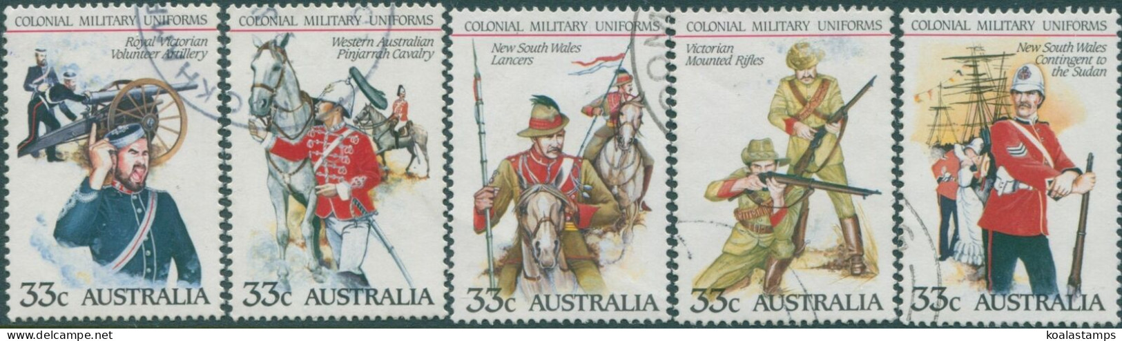 Australia 1985 SG964 Colonial Military Uniforms Set FU - Sonstige & Ohne Zuordnung