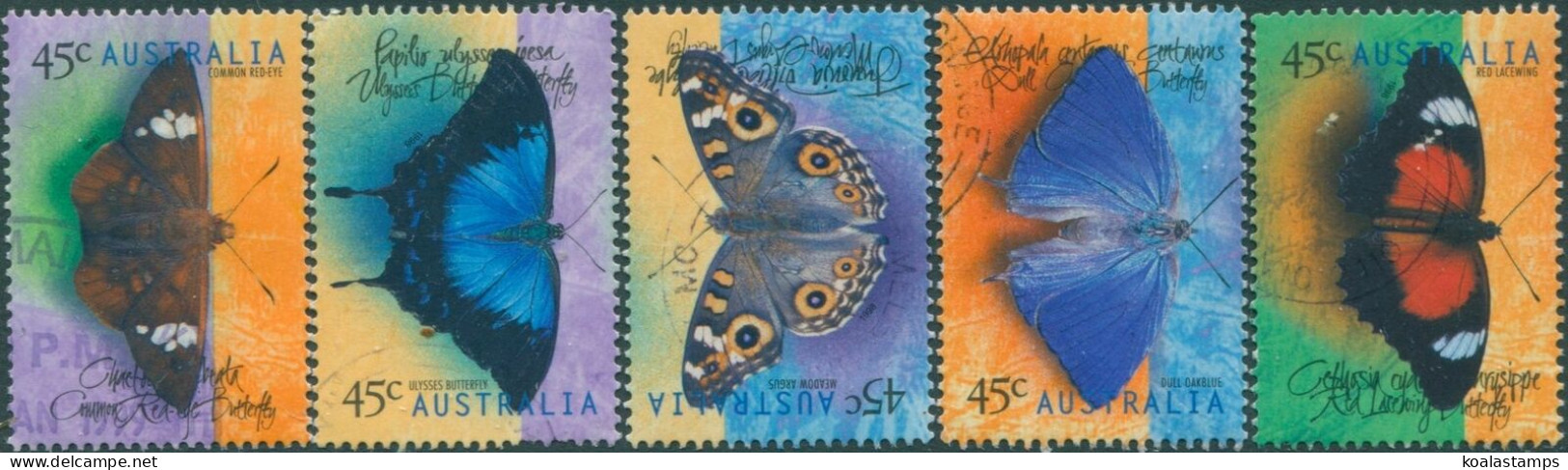 Australia 1998 SG1815-1819 Butterflies Set FU - Sonstige & Ohne Zuordnung