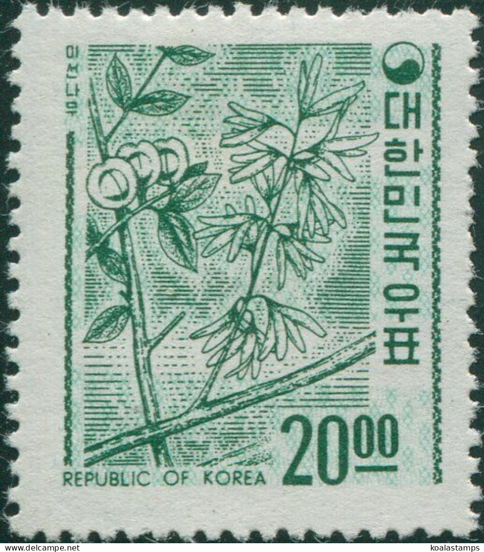 Korea South 1967 SG709 20w Mison Shrub MNH - Corée Du Sud