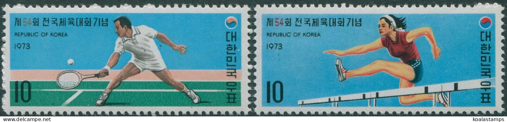 Korea South 1973 SG1070-1071 National Athletic Meeting Set MLH - Korea (Süd-)
