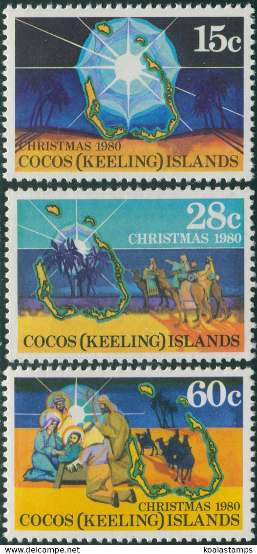 Cocos Islands 1980 SG50 Christmas Set MNH - Cocoseilanden