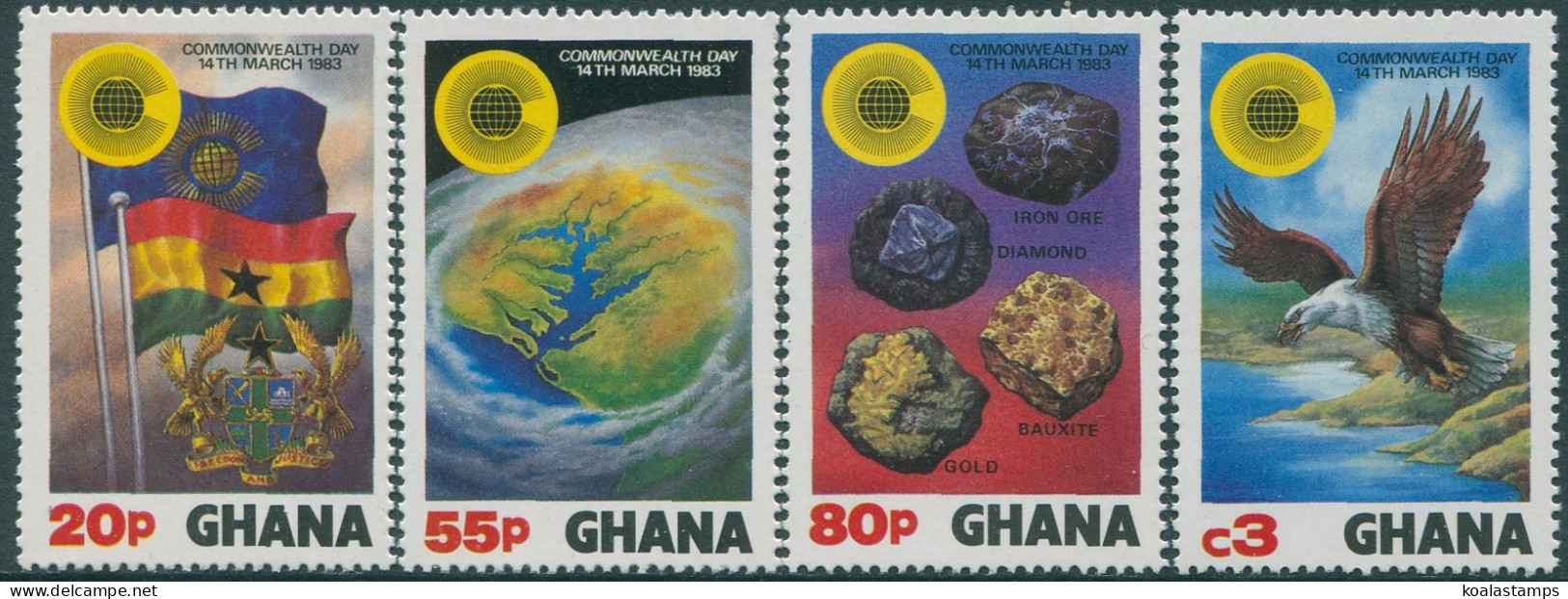 Ghana 1983 SG1019-1022 Commonwealth Day Set MNH - Ghana (1957-...)