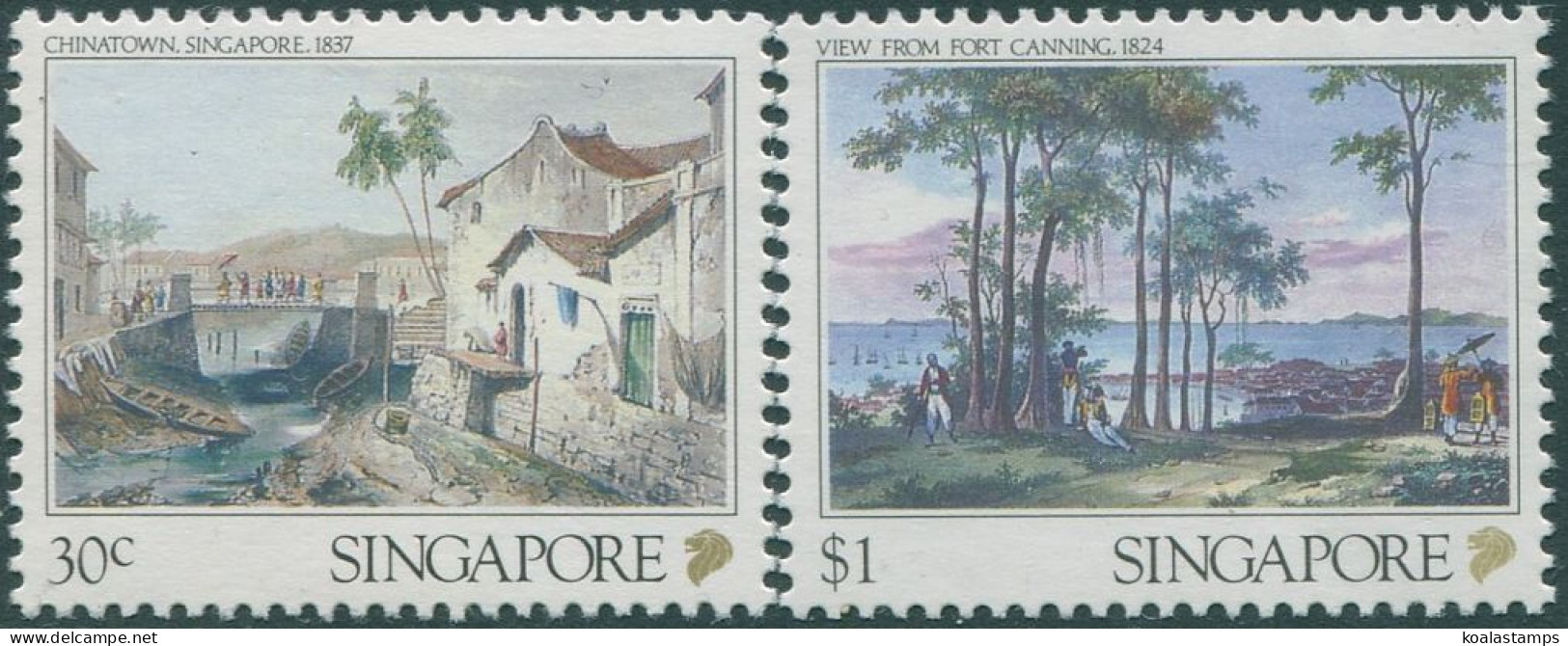 Singapore 1990 SG616-618 Lithographs (2) MNH - Singapour (1959-...)