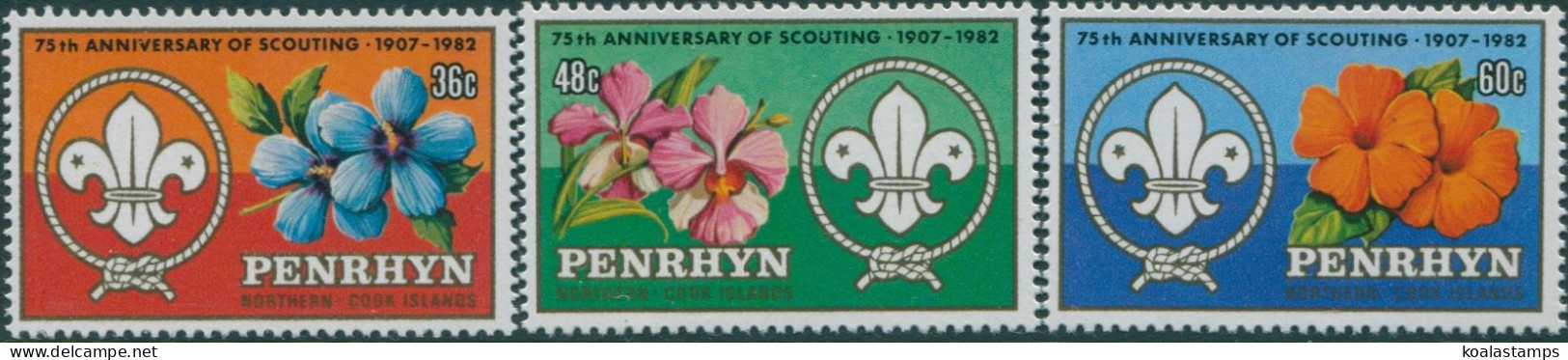 Cook Islands Penrhyn 1983 SG282-284 Boy Scout Movement Set MNH - Penrhyn