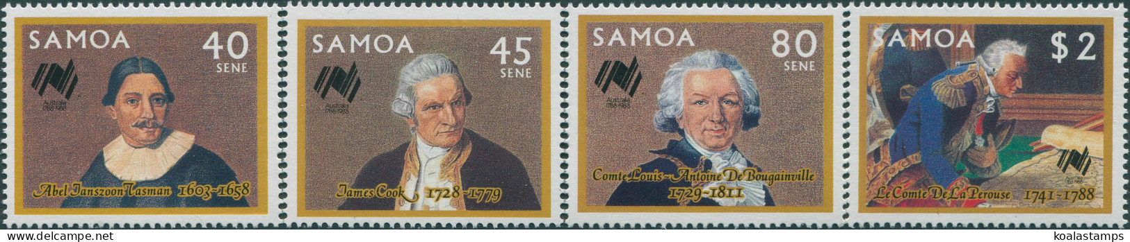 Samoa 1987 SG758-761 Australia Bicentenary Set MNH - Samoa