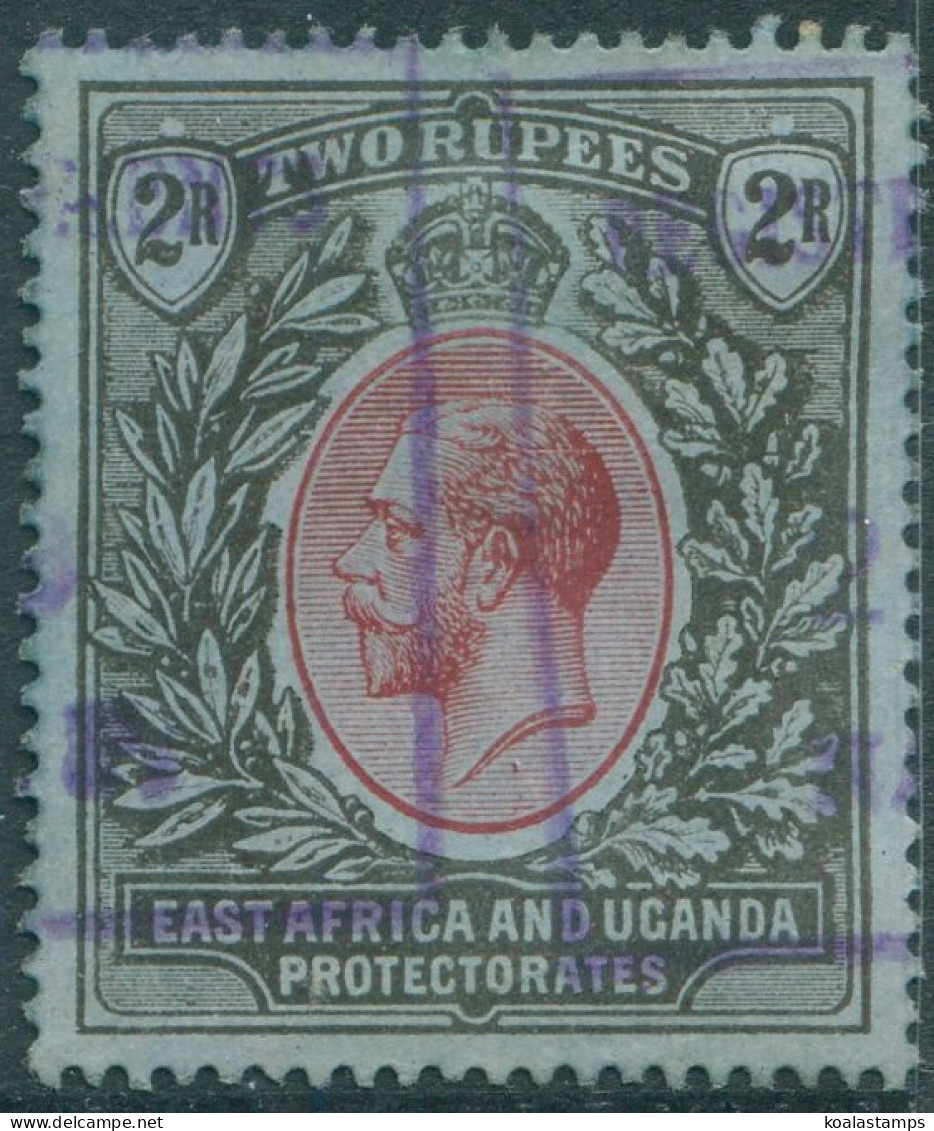 Kenya Uganda And Tanganyika 1912 SG54 2r Red And Black/blue FU (amd) - Kenya, Oeganda & Tanganyika