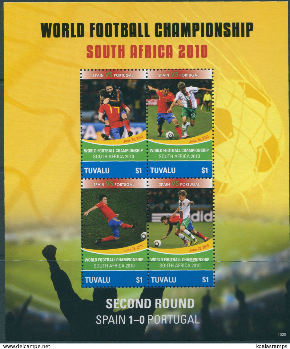 Tuvalu 2010 SG1402 Football World Cup MS MNH - Tuvalu (fr. Elliceinseln)