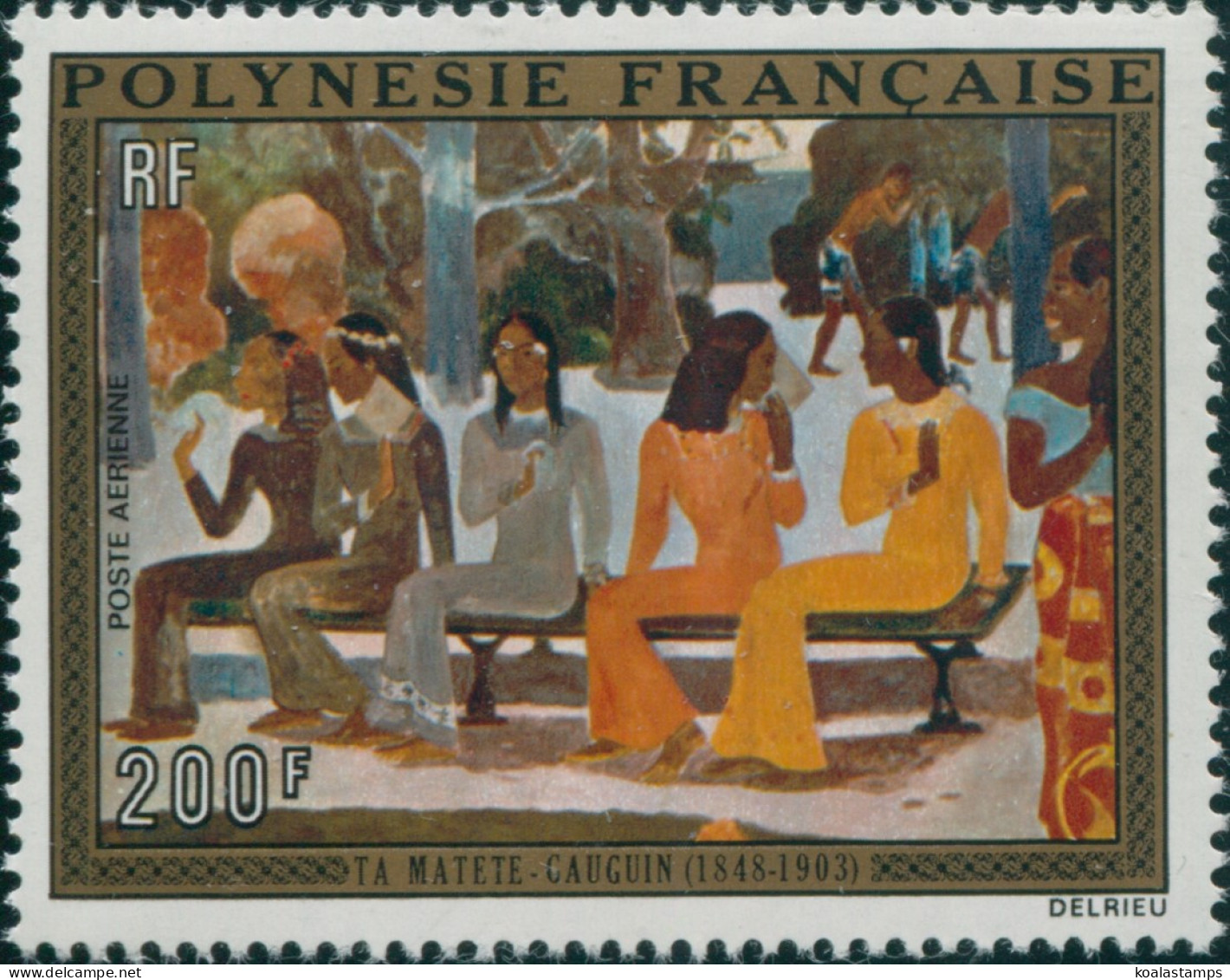 French Polynesia 1973 Sc#C98,SG169 200f Ta Matete Painting MNH - Otros & Sin Clasificación