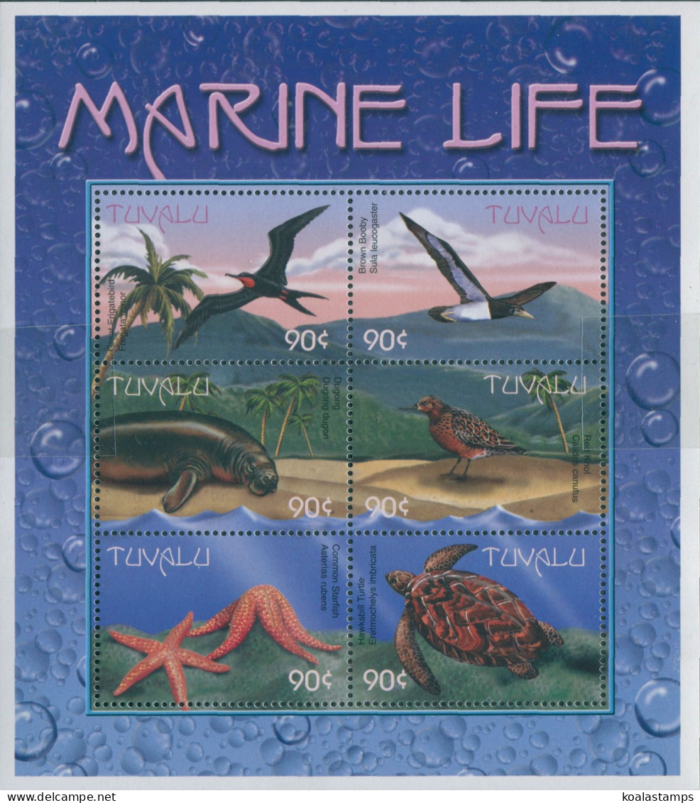 Tuvalu 2000 SG901a Marine Life Sheetlet MNH - Tuvalu (fr. Elliceinseln)