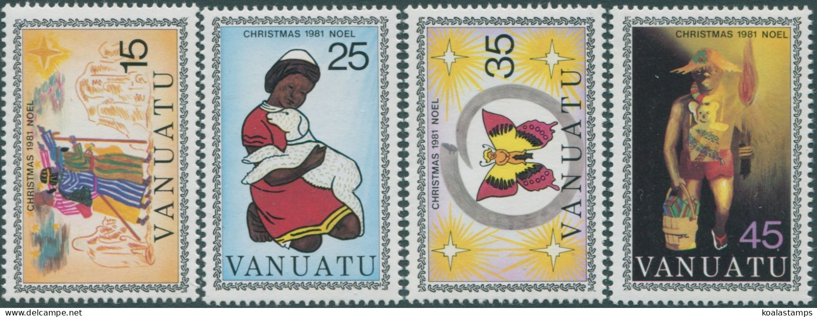 Vanuatu 1981 SG322-325 Christmas Set MNH - Vanuatu (1980-...)