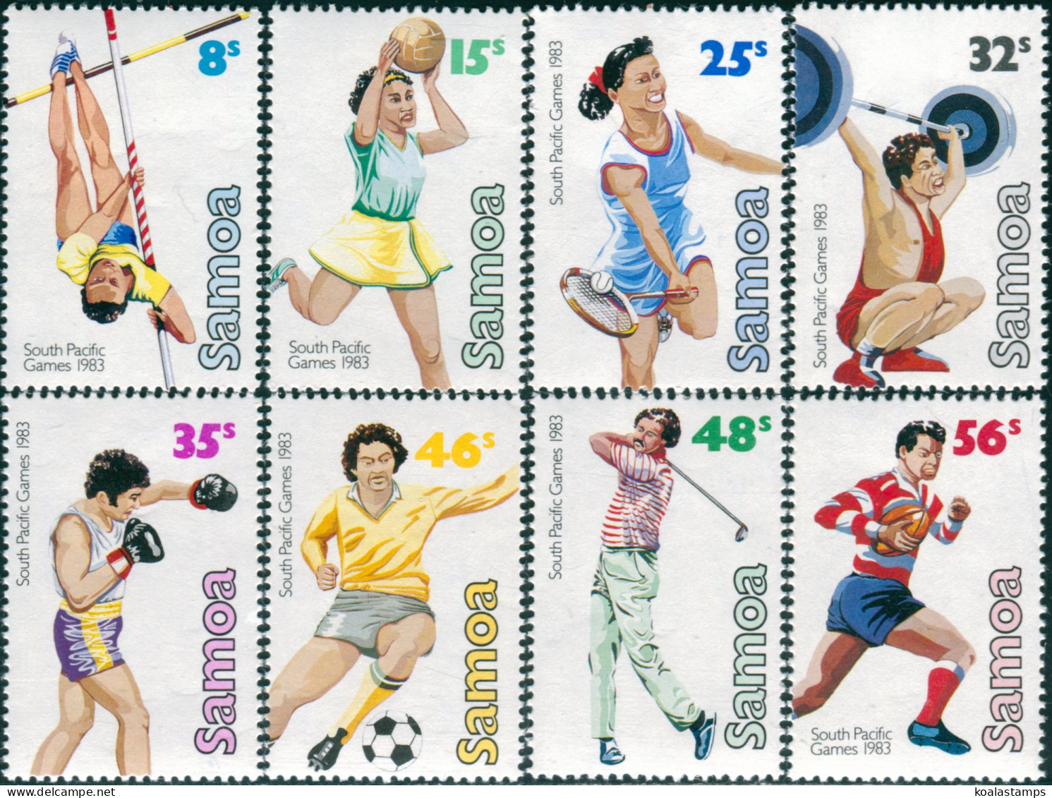 Samoa 1983 SG639-646 South Pacific Games Set MNH - Samoa