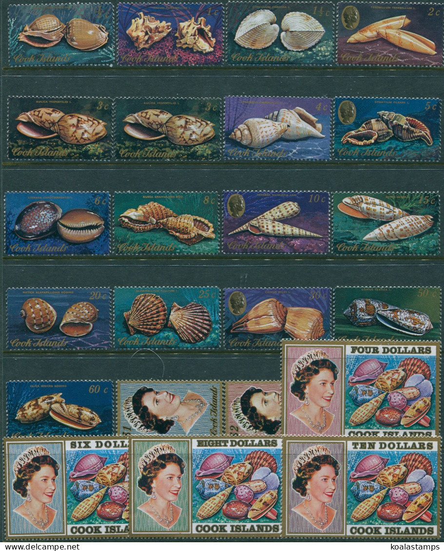 Cook Islands 1974 SG466-487 Seashells Set MLH - Cookinseln