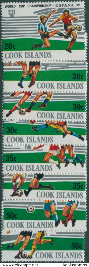 Cook Islands 1981 SG815-822 World Cup Football Set MNH - Islas Cook