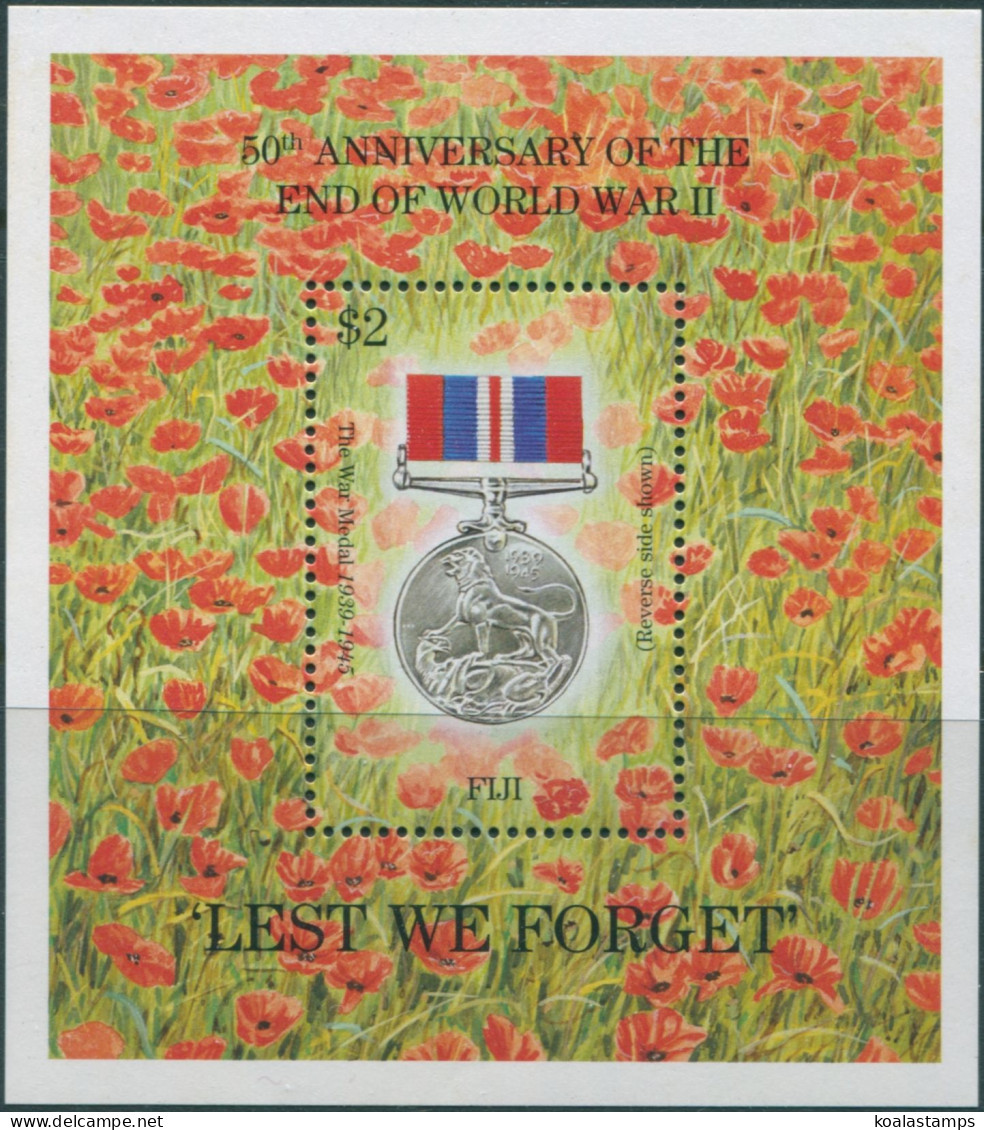 Fiji 1995 SG911 War Medal MS MNH - Fidji (1970-...)