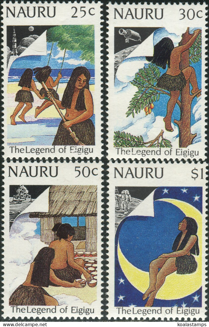 Nauru 1989 SG379-382 Legend Of Eigigu Set MNH - Nauru