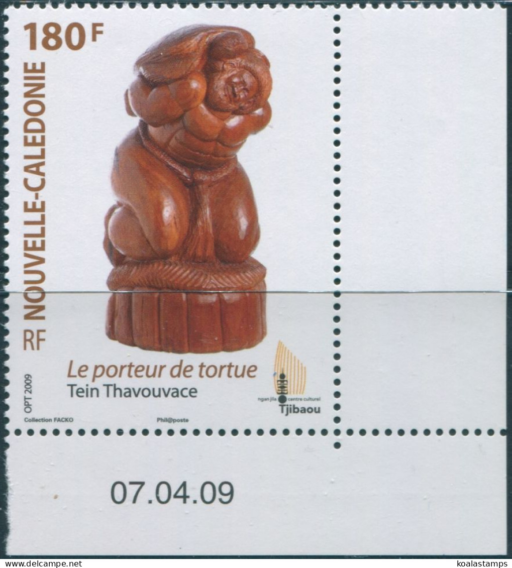 New Caledonia 2009 SG1466 180f Turtle Bearer Sculpture MNH - Other & Unclassified