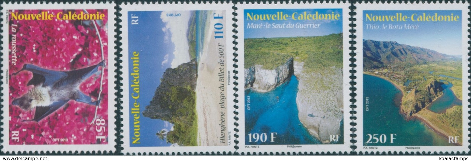 New Caledonia 2013 SG1596-1599 Fruit Bat And Landscapes Set MNH - Other & Unclassified
